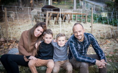 Photos de famille au Château de La Barben